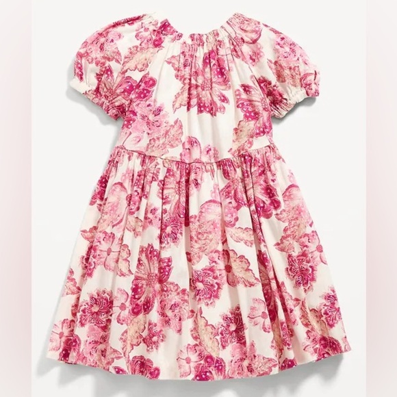 Old Navy 2T Floral Pink and White Dress - Picture 1 of 5